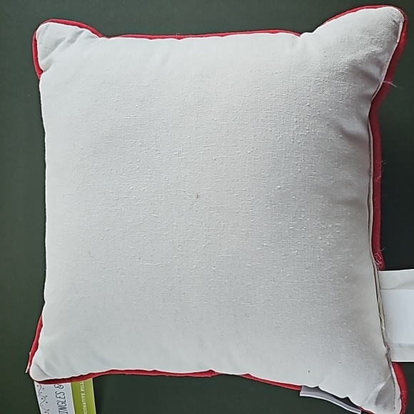 Jingles & Joy Christmas Holiday Decorative Pillow NWT - Picture 3 of 3